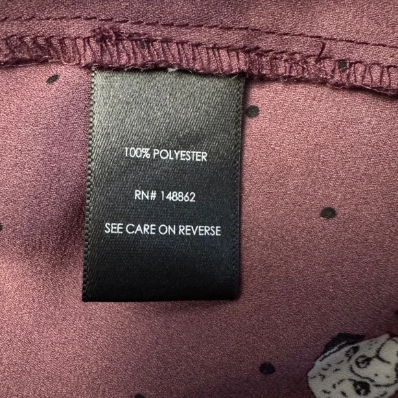 Torrid Harper Blouse Top Pug Dog Print 3/4 Roll Tab Sleeve Plus Size 0 L - Picture 6 of 9